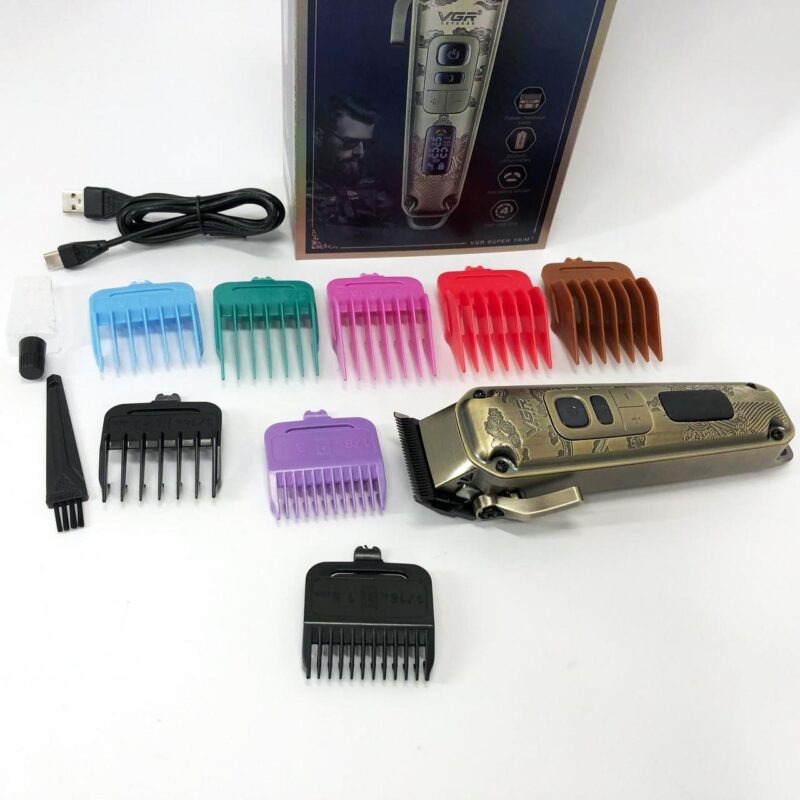 Машинка для стрижки волосся VGR V-005 — стильний та потужний тример для бороди.