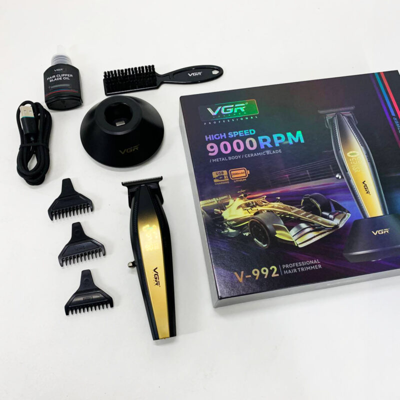 Машинка для стрижки волосся VGR V-992 GOLD з потужним мотором для ідеальної зачіски