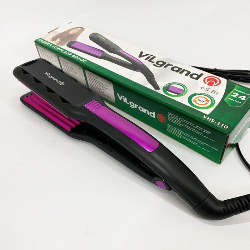Волосся Плойка-гофре ViLgrand VHS-110 з керамічним покриттям для стильних укладок