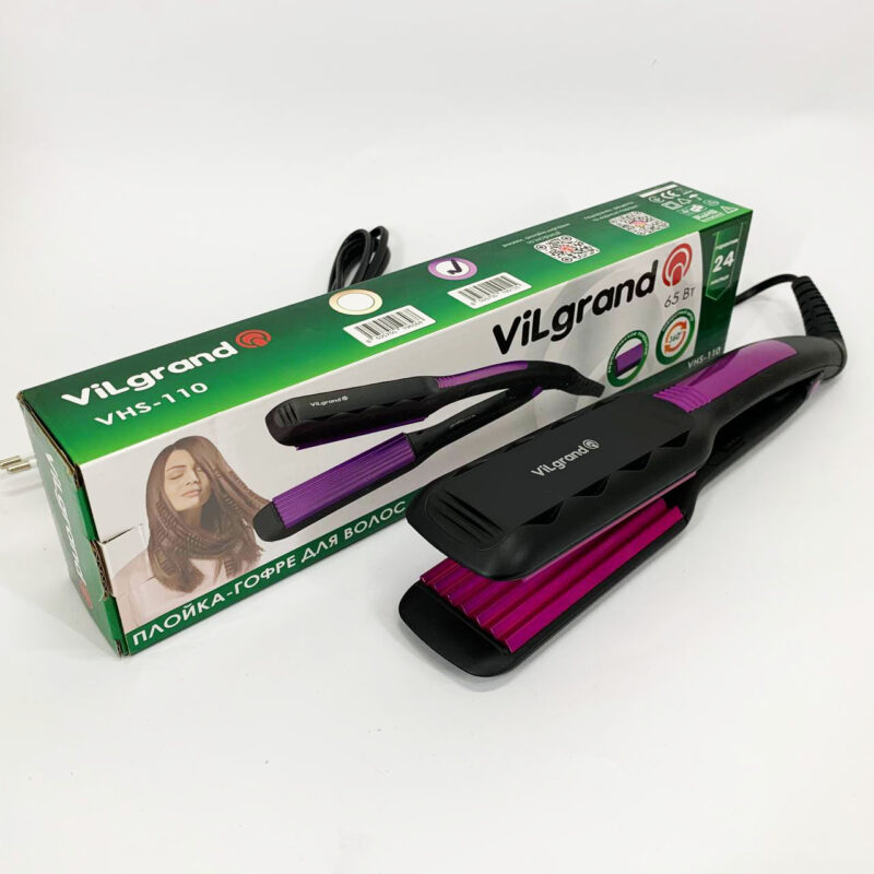 Волосся Плойка-гофре ViLgrand VHS-110 з керамічним покриттям для стильних укладок