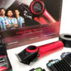 Професійна машинка для стрижки VGR V-001 RED з дисплеєм 9000 об 10 насадками 1,5-24 мм