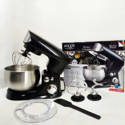 Кухонний комбайн ADLER AD 4226B 1200W 3L з планетарним змішуванням та захистом від брызг.