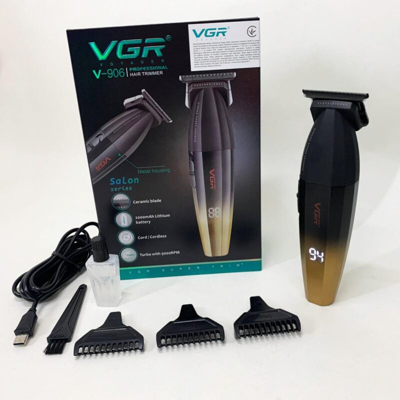 Машинка для стрижки волосся VGR V-906 тример для окантовки та стрижки бороди.