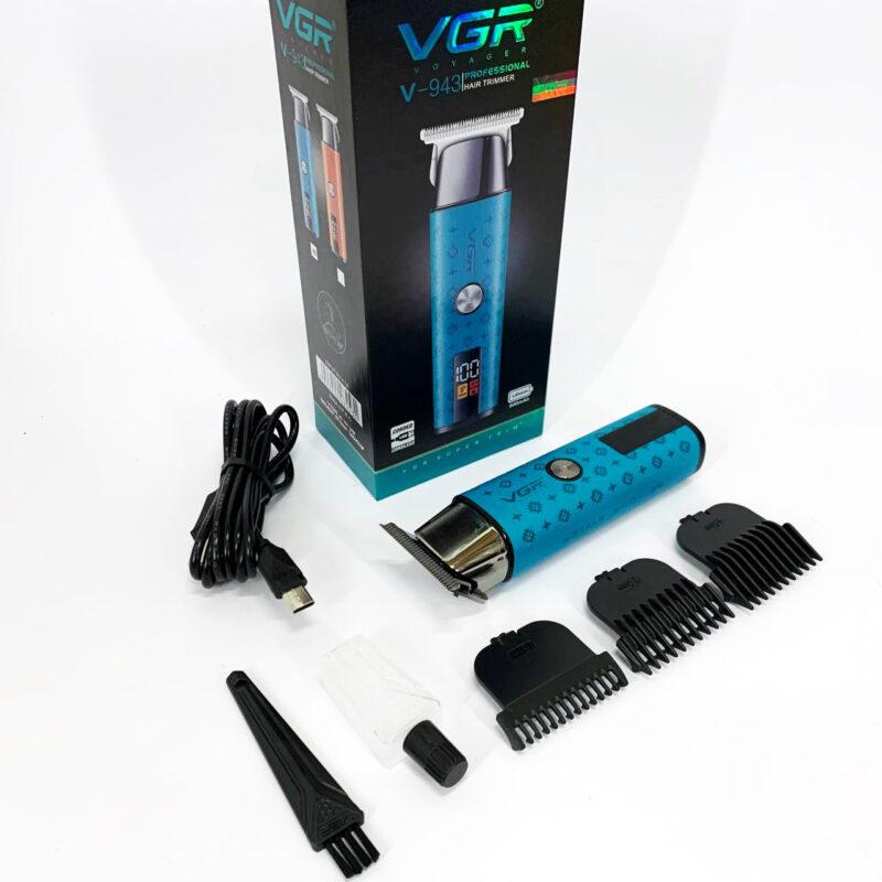 Тример VGR V-943 BLUE — зручний та ефективний догляд за бородою та вусами.