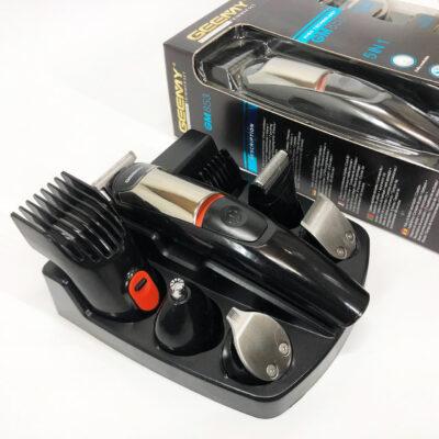 Машинка для стрижки Geemy GM-853 5в1 з 6 насадками для стильної стрижки