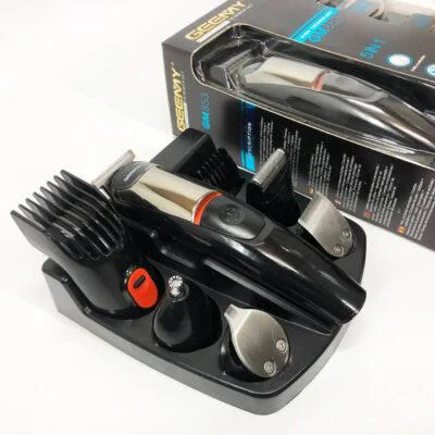 Geemy GM-853 Машинка для стрижки 5в1 6 насадок автономна робота 60 хвилин