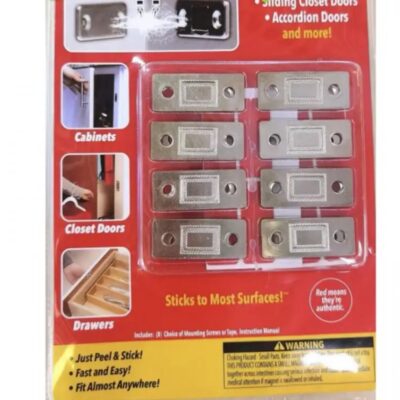 Магніт для дому універсальний VALUE PACK 9436-2 — утримує дверцята та ящики закритими без зусиль, підходить для всіх типів меблів.