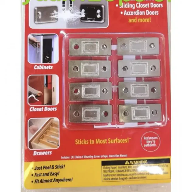 Магніт для дому універсальний VALUE PACK 9436-2 — утримує дверцята та ящики закритими без зусиль, підходить для всіх типів меблів.