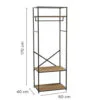 metallycheskaia-veshalka-dlia-odezhdy-stoika-reika-dlia-odezhdy-s-polkoi-dlia-obuvy-94555849924157_ab3b9d18bd Металева вішалка для одягу Стійка - рейка для одягу з полицею для взуття 167 см висоти Простий елегантний дизайн, водонепроникні полиці, стійкість до зношування.