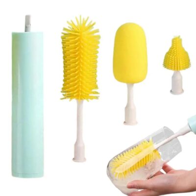 Brush AND412 Багатофункціональна електрична щітка для миття посуду з насадками 2 шестерні та водонепроникність IPX7.