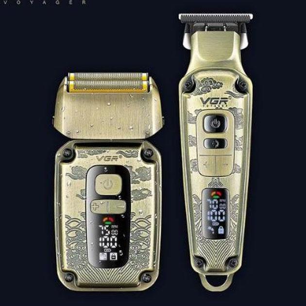 Машинка для стрижки та гоління VGR V-641 — професійний набір для догляду за зовнішнім виглядом.