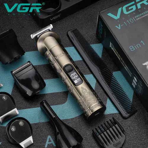 n5kpviapukfivaapivf Чоловічий набір VGR V-110 8 в 1 Машинка для стрижки голови 180 хвилин автономності 1200 мАч