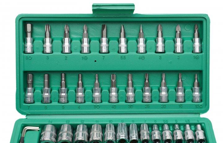 Набір інструментів у валізці Piece Tool Set (46 предметів) — для всіляких ремонтів у вашому домі або авто.