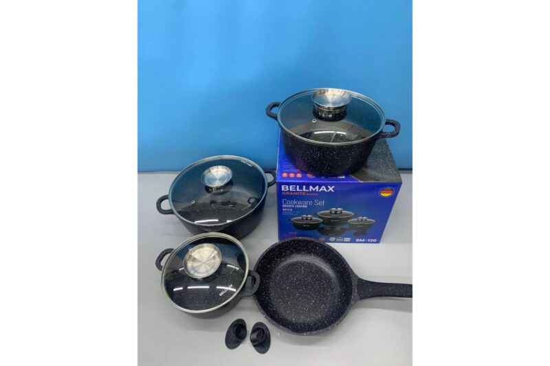 nabor-posudy-9-predmetov-bellmax-cookware-set-bm-120-chernyi-59161329968517_e3a9425b95 Набір посуду Bellmax Cookware Set BM-120 9 предметів.