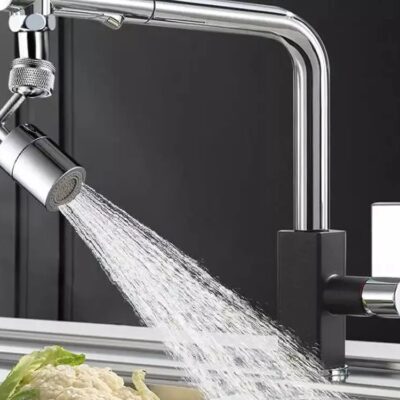 Насадка на кран Water для змішувача аератор поворотна головка 720 градусів 2 режими вигнутий обертовий