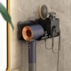 Настінний тримач полиця для фена Storage Shelf — зручне рішення для вашої ванної кімнати.