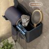 Настінний тримач полиця для фена Storage Shelf — зручне рішення для вашої ванної кімнати.