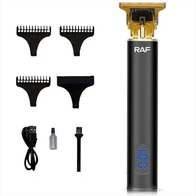 Тример RAF R.437 для стрижки волосся та бороди з акумулятором, що працює до 120 хвилин.