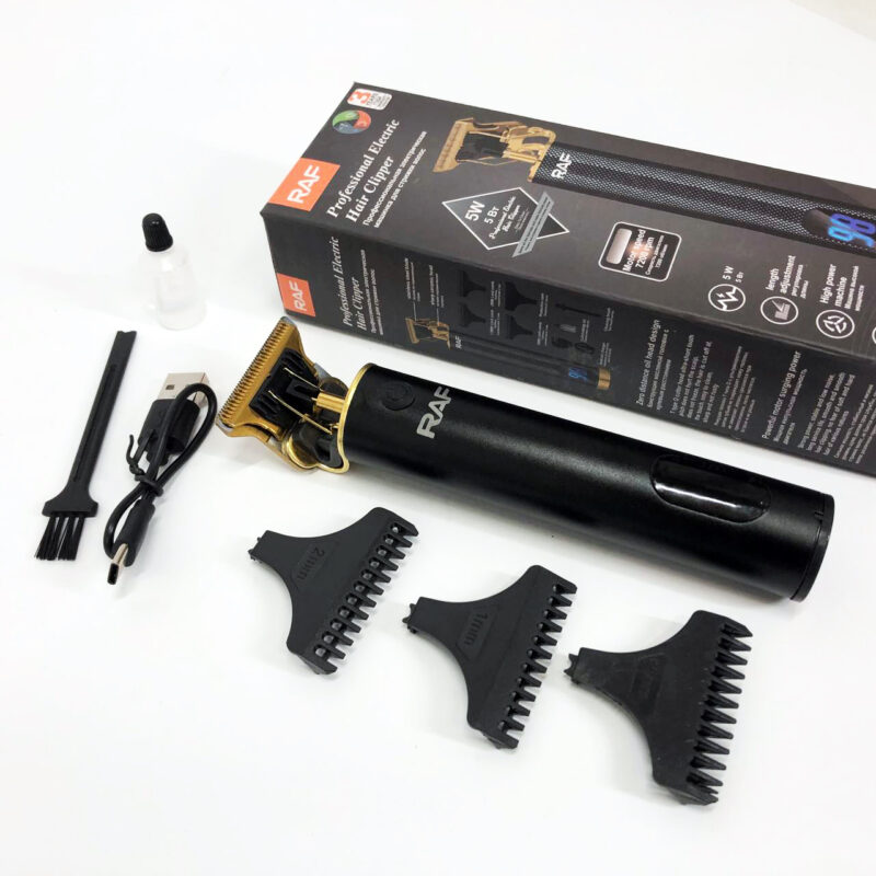 Тример RAF R.437 для стрижки волосся та бороди з акумулятором, що працює до 120 хвилин.