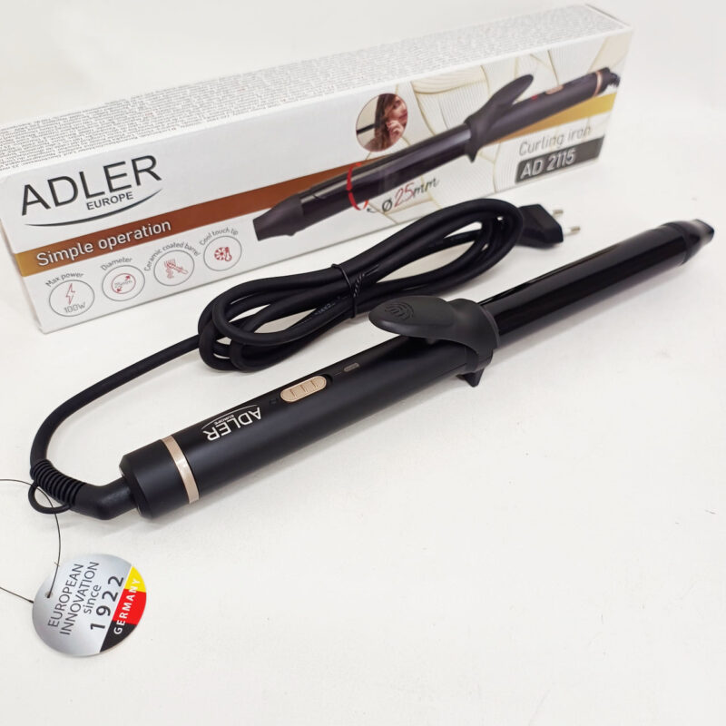 Плойка Adler AD 2115 Curly 100Вт з керамічним покриттям для локонів середньої товщини