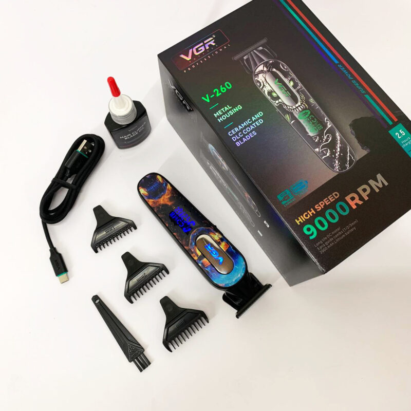 Тример акумуляторний VGR V-260 RED — продуктивний інструмент для догляду.