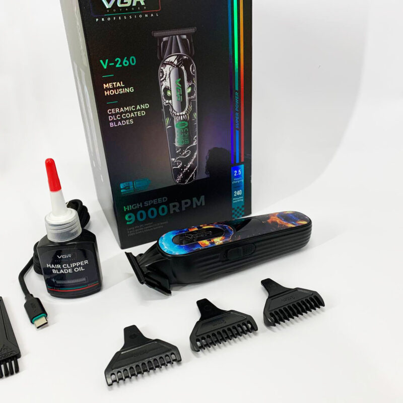 Тример акумуляторний VGR V-260 RED — продуктивний інструмент для догляду.