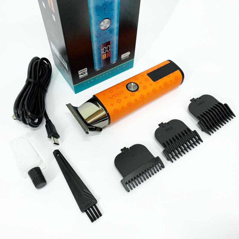 Тример VGR V-943 ORANGE — універсальний пристрій для догляду за бородою та вусами.