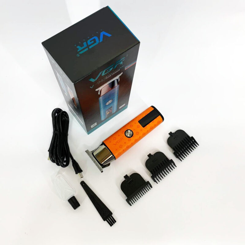 Тример VGR V-943 ORANGE — універсальний пристрій для догляду за бородою та вусами.