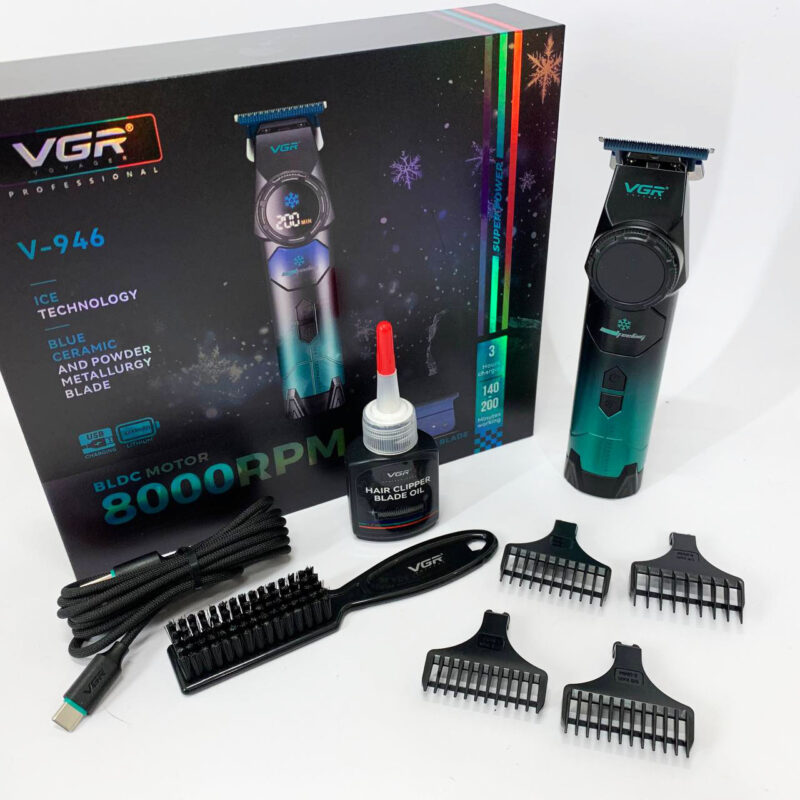 Тример VGR V-946 з технологією охолодження для комфортної стрижки волосся