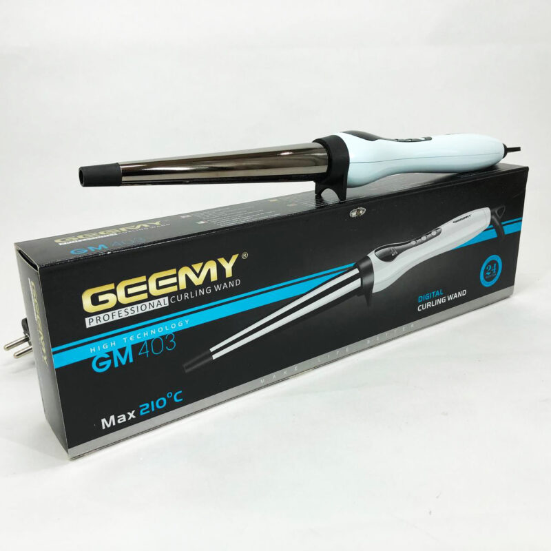 Конусна плойка Gemei GM-403 для легкого створення локонів без пошкодження волосся.