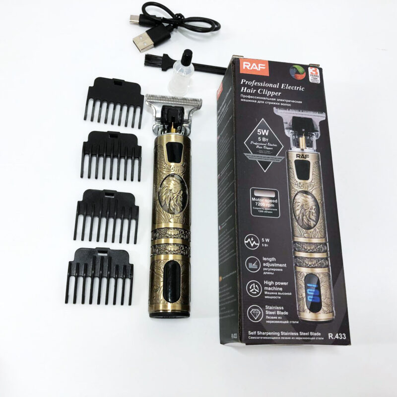 Машинка для стрижки RAF R-433 — компактний тример для точного догляду за волоссям.