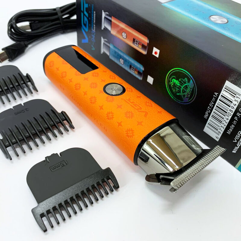 Тример VGR V-943 ORANGE — універсальний пристрій для догляду за бородою та вусами.