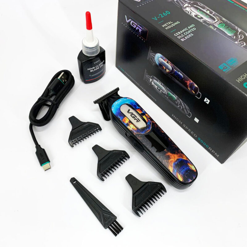 Тример акумуляторний VGR V-260 RED — продуктивний інструмент для догляду.