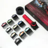 Професійна машинка для стрижки VGR V-001 RED з дисплеєм 9000 об 10 насадками 1,5-24 мм