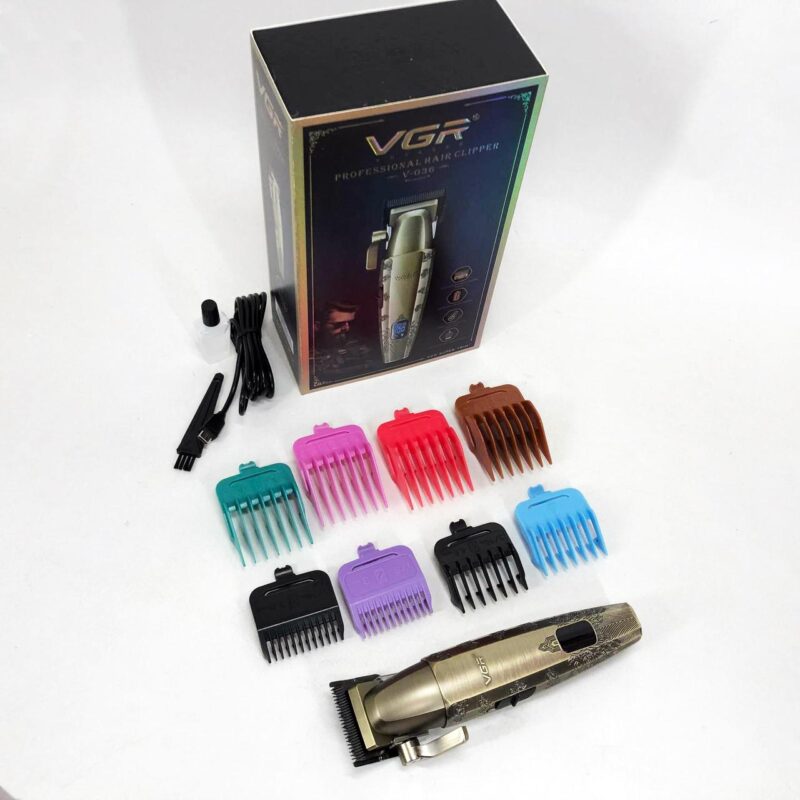 Акумуляторна машинка для стрижки VGR V-036 з тривалою автономністю