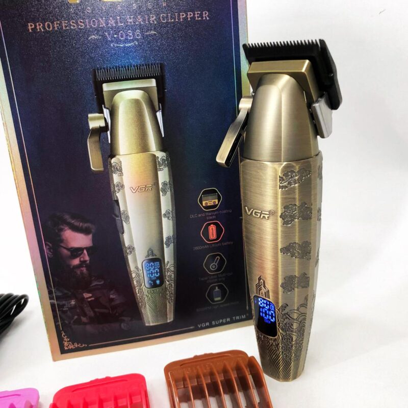 Акумуляторна машинка для стрижки VGR V-036 з тривалою автономністю