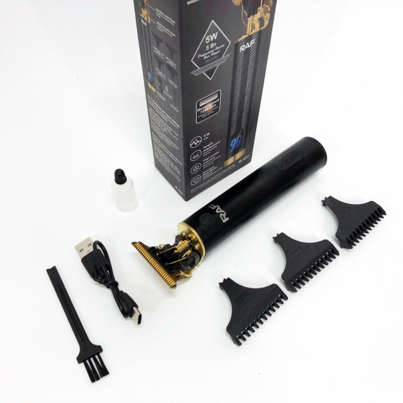 Тример RAF R.437 для стрижки волосся та бороди з акумулятором, що працює до 120 хвилин.