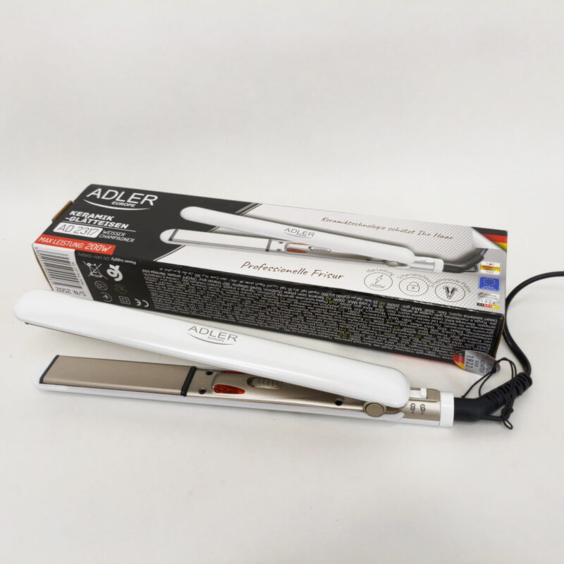 ADLER AD-2317 Випрямляч для волосся з керамічними пластинами і швидким нагрівом