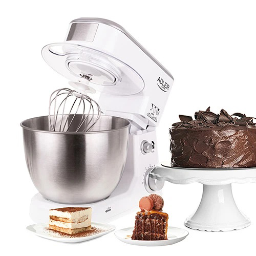 Adler AD 4216 Міксер планетарний 1000Вт для зручного приготування страв