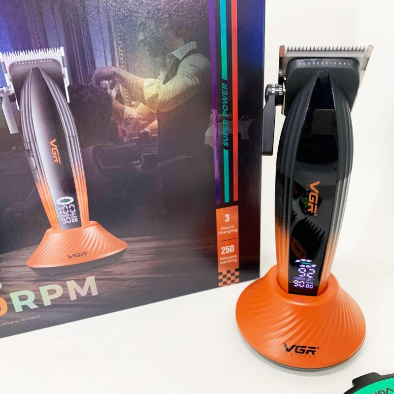 Машинка для стрижки волосся VGR V-889C з керамічними лезами та потужністю 9000RPM для ідеального стилю