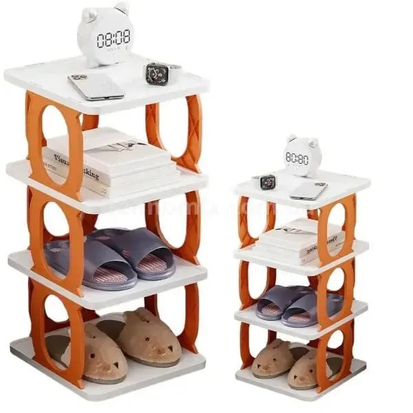 polka-dlia-obuvy-y-veshchei-na-3-yarusa-shoe-rack-26191190646053_9a376faf3c Полиця для взуття та речей на 3 яруси Shoe rack — стильний органайзер для взуття з системою трансформації для зберігання різних видів взуття та речей.