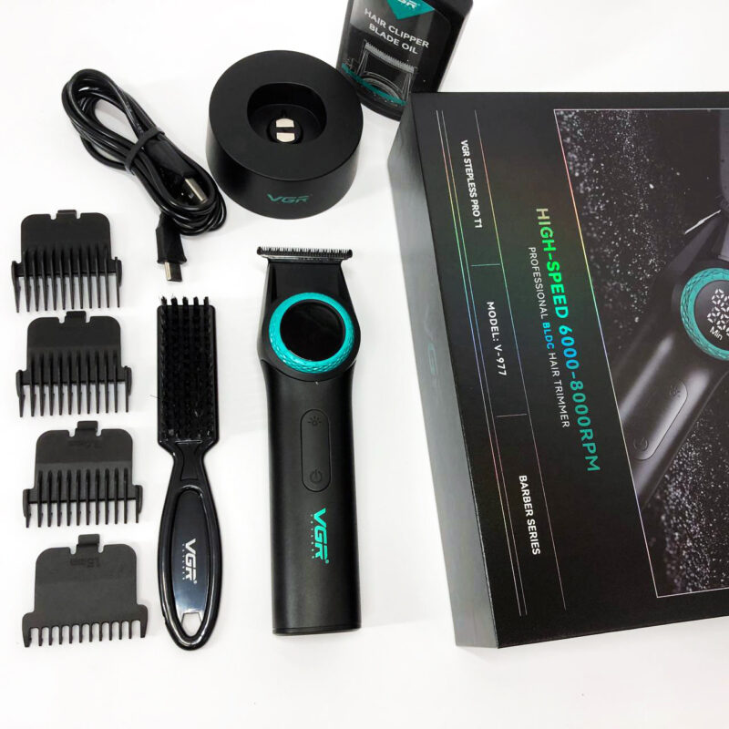 Тример VGR V-977 BLACK — потужний інструмент для професійного стайлінгу волосся.