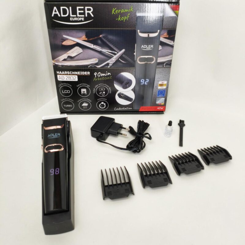 Машинка для стрижки волосся Adler AD 2832 — Ваш ідеальний помічник для догляду за волоссям вдома та в подорожах.