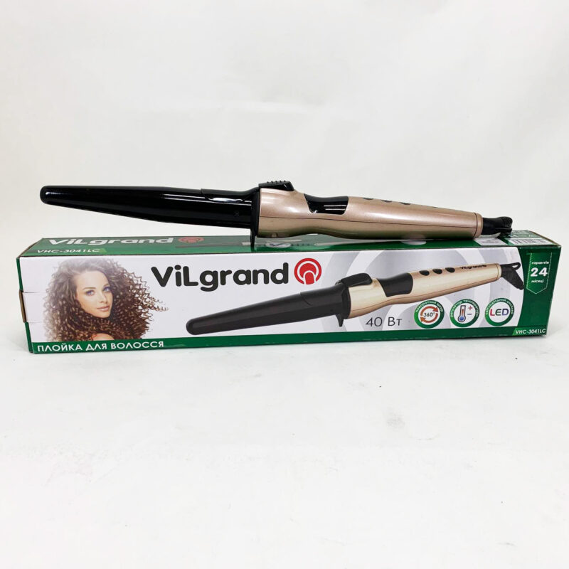 ViLgrand Плойка VHC-3041LC — Конусна Плойка з Алюмінієвим Покриттям та LED Дисплеєм