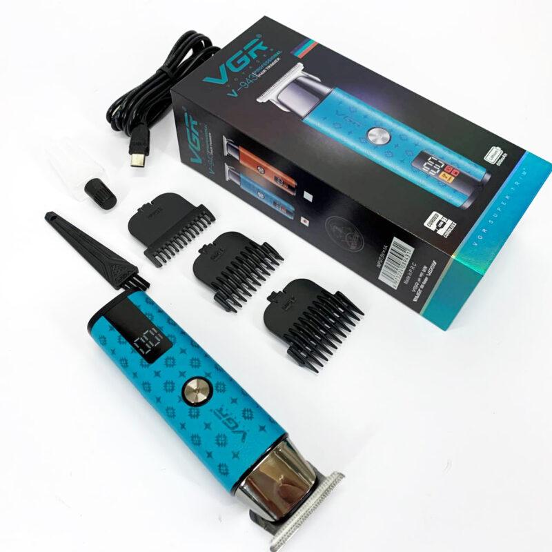 Тример VGR V-943 BLUE — зручний та ефективний догляд за бородою та вусами.