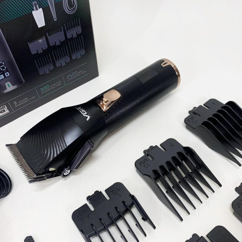 Акумуляторна машинка VGR V-280 з дисплеєм для професійної стрижки волосся