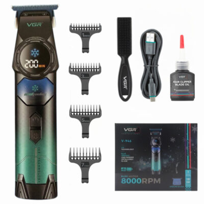 Тример VGR V-946 з технологією охолодження для комфортної стрижки волосся