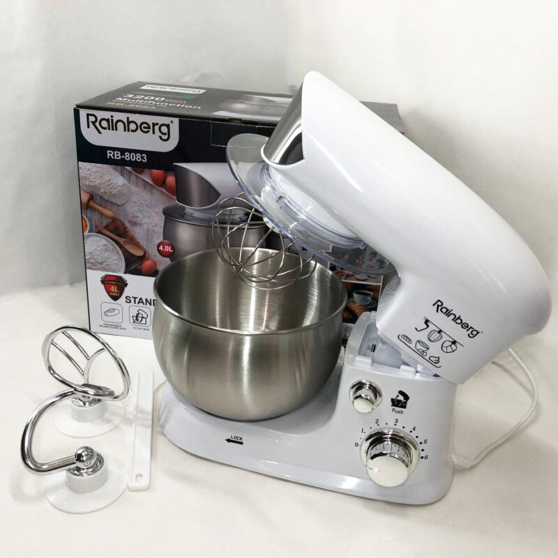 Електричний планетарний міксер Rainberg RB-8083 3200 Вт з насадками