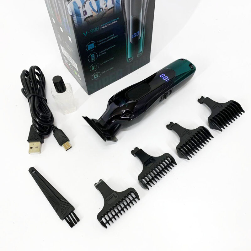 Тример VGR V-998 — зручний аксесуар для стрижки волосся з автономною роботою до 180 хвилин.