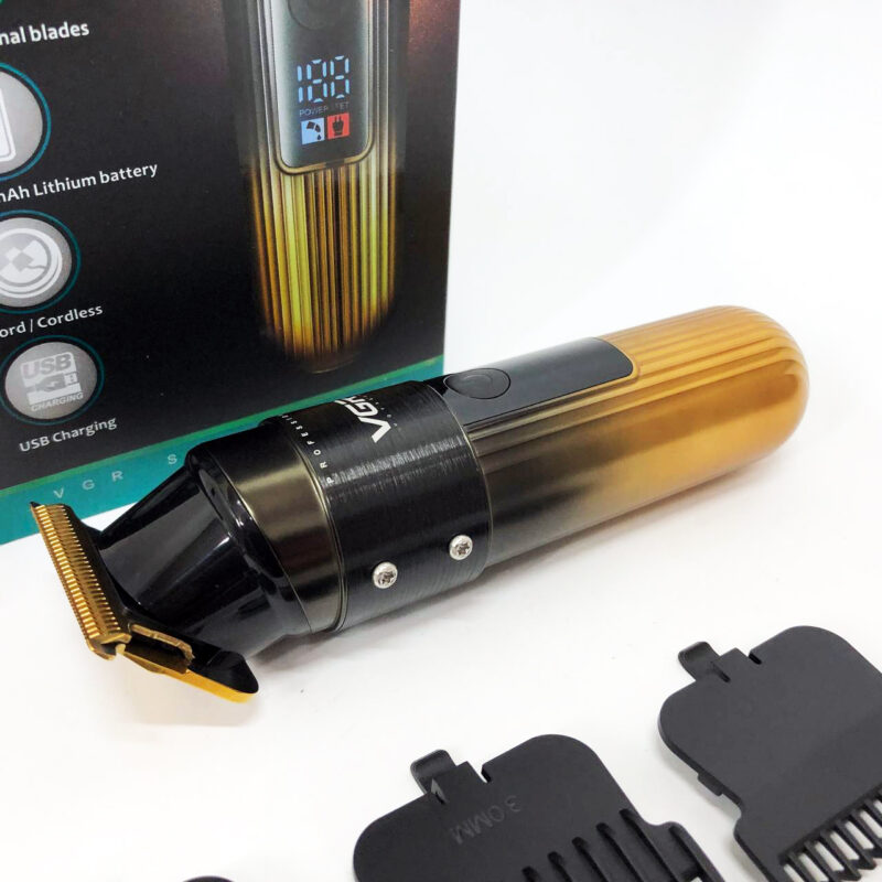 Машинка для стрижки волосся VGR V-929 акумуляторна — триммер для професійних результатів вдома